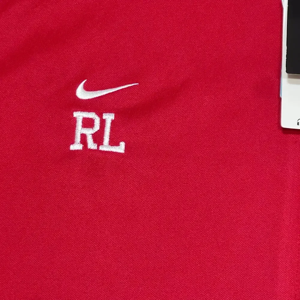 Nike Dri Fit Full Zip Jacket Men XL Red White Polyester Training Pockets New - Picture 5 of 7